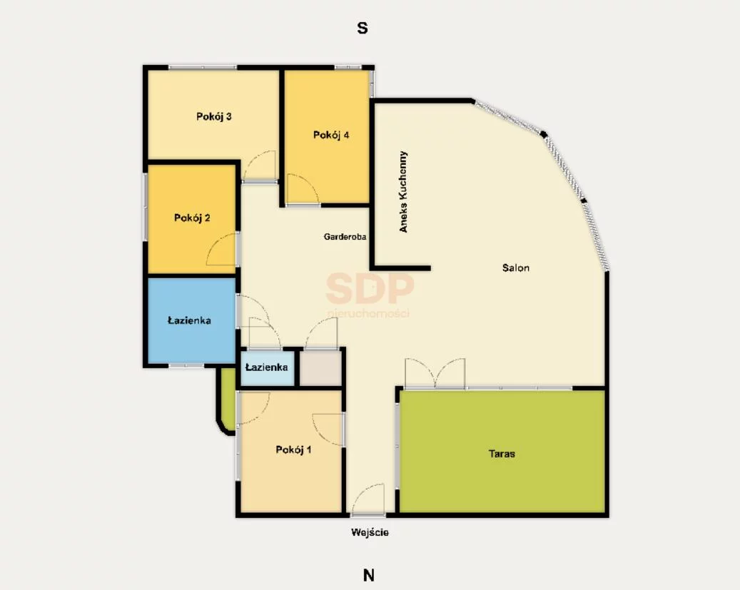 5 pokoi, mieszkanie 125,09 m², piętro 8, oferta nr , 42619, Łódź, Grabieniec