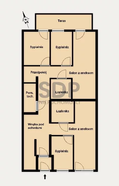 Mieszkanie pięciopokojowe 89,76 m², Wrocław, Krzyki-Partynice, Krzyki, Konduktorska, Sprzedaż