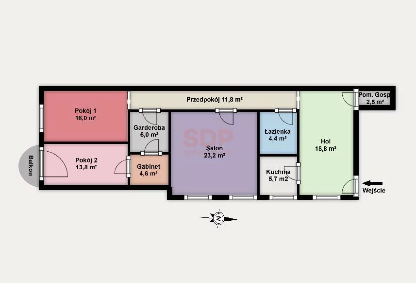 5 pokoi, mieszkanie 112,56 m², piętro 3, oferta nr , 39244, Łódź, Śródmieście, Śródmieście, Struga Andrzeja