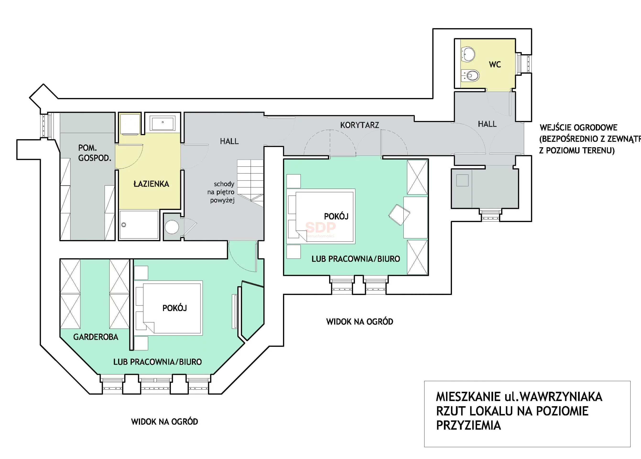 5 pokoi, apartament 167,50 m², parter, oferta nr , 33446, Wrocław, Krzyki-Partynice, Krzyki, Wawrzyniaka