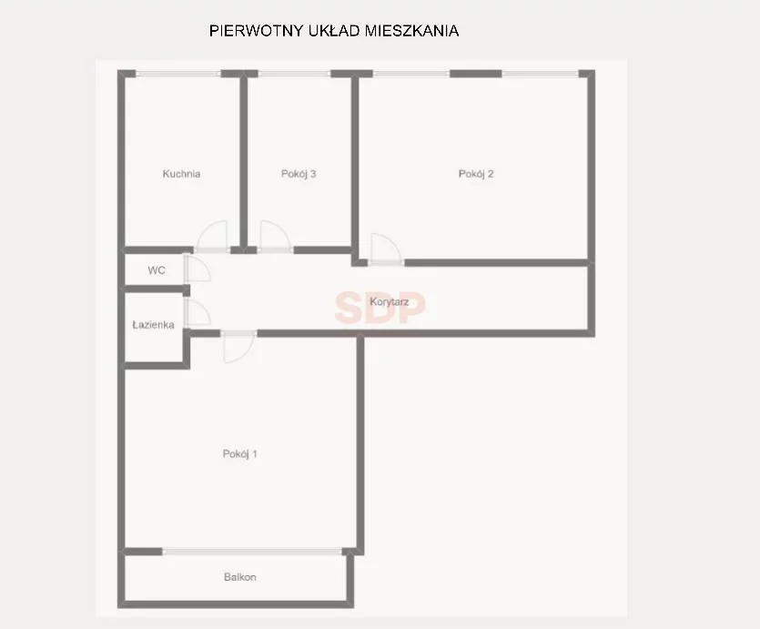 6 pokoi, mieszkanie 68,60 m², piętro 1, oferta nr , 38818, Wrocław, Biskupin-Sępolno-Dąbie-Bartoszowice, Śródmieście, Jedności Narodowej