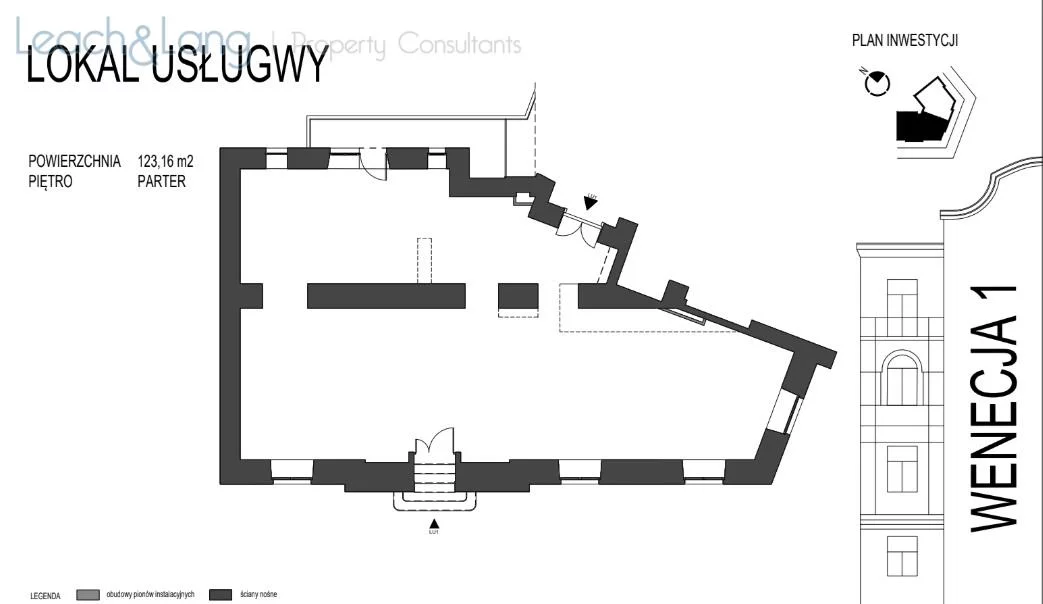Lokal użytkowy 124,27 m², oferta nr , 7728, Kraków, Stare Miasto, Stare Miasto, Wenecja