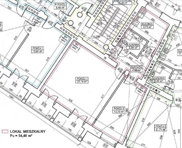 2 pokoje, apartament 55,39 m², piętro 3, oferta nr , 7822, Kraków, Krowodrza, Chopina Fryderyka