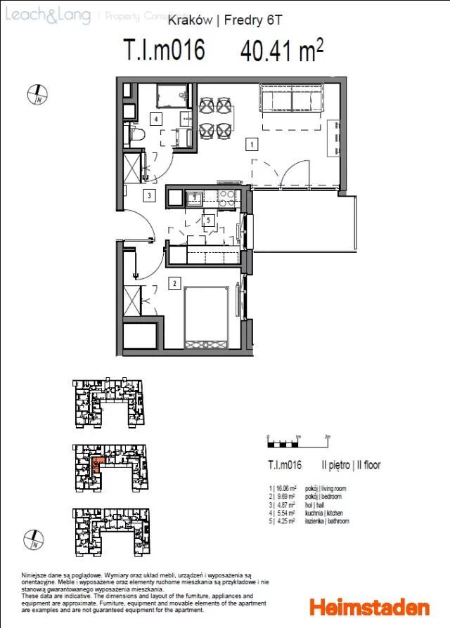 2 pokoje, mieszkanie 40,41 m², piętro 2, oferta nr , 7984, Kraków, Łagiewniki-Borek Fałęcki, Fredry, Aleksandra