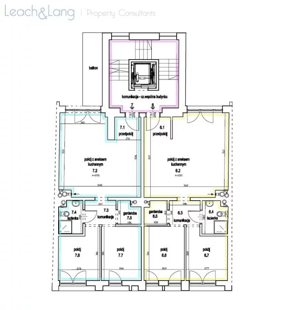 3 pokoje, mieszkanie 56,33 m², piętro 3, oferta nr , 7976, Kraków, Krowodrza, Lea, Juliusza