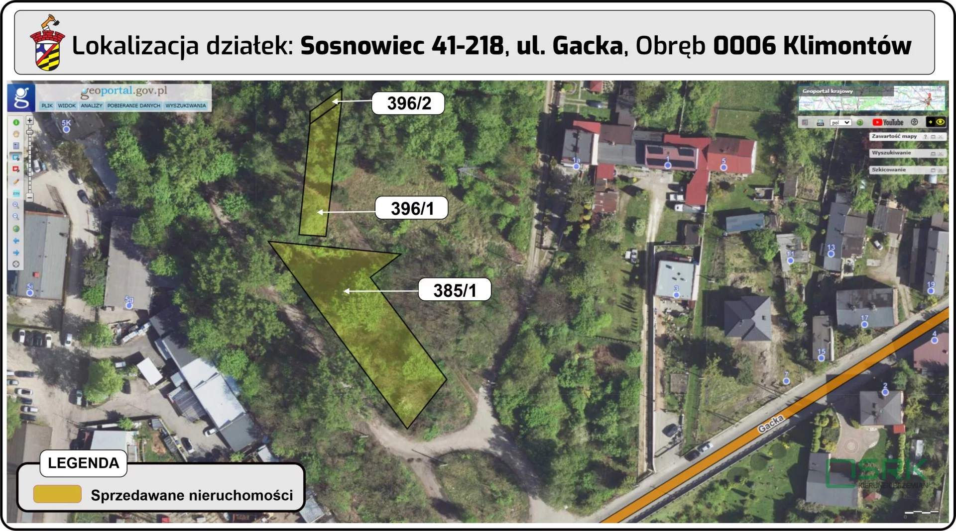 Działka 1 506,00 m², oferta nr , 4/1/06/2025, Sosnowiec, Gacka