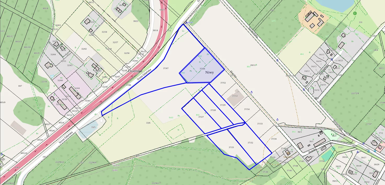 Działka 64 409,00 m², oferta nr , TTT-00000859, Niwy