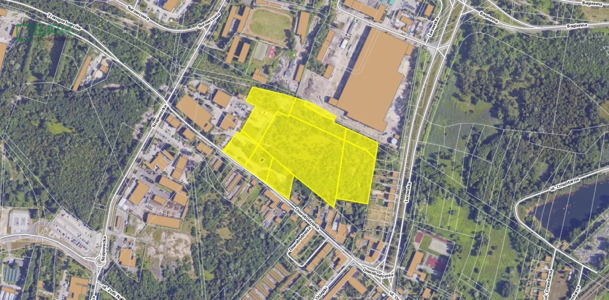 Działka 52 749,00 m², oferta nr , 230-32/2025, Katowice, Oswobodzenia