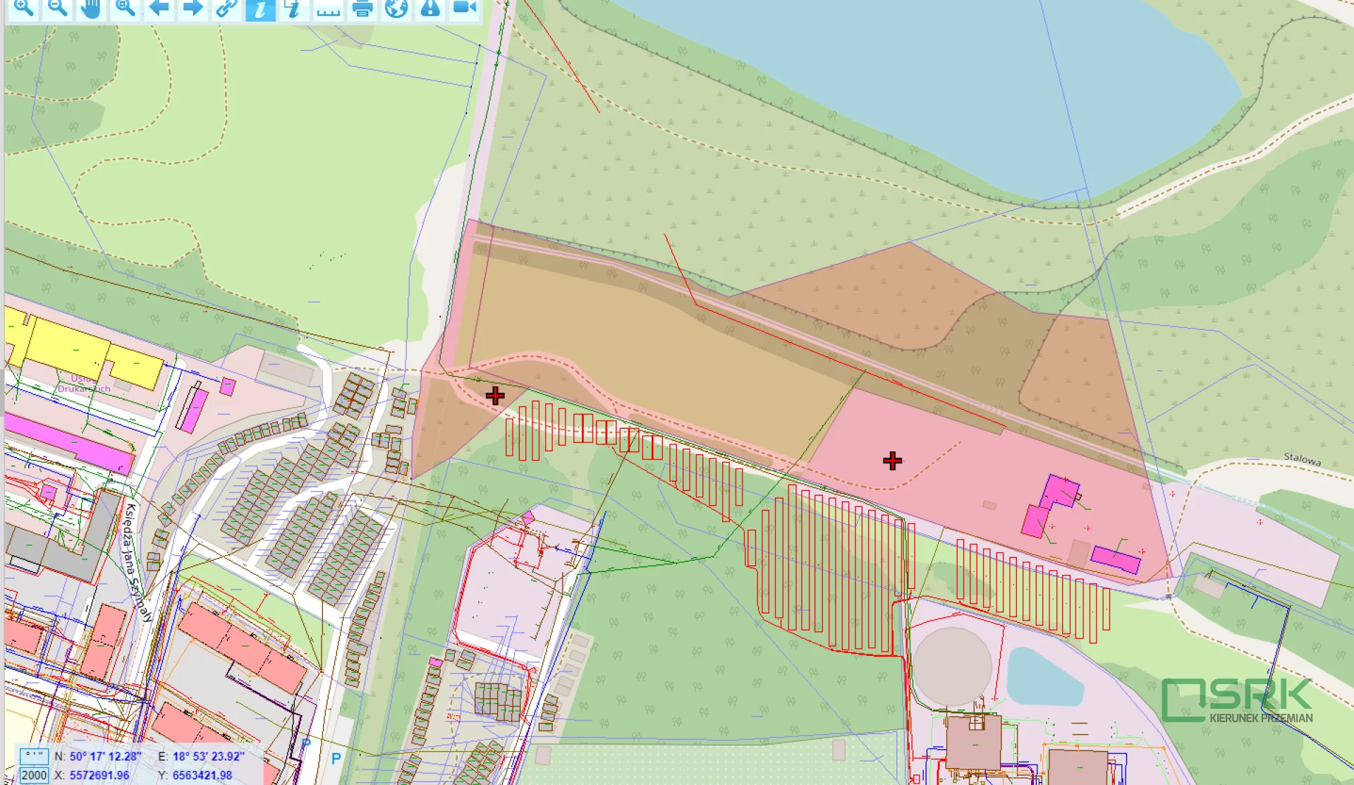 Działka 25 504,00 m², oferta nr , 230-161/2025, Ruda Śląska, Stalowa