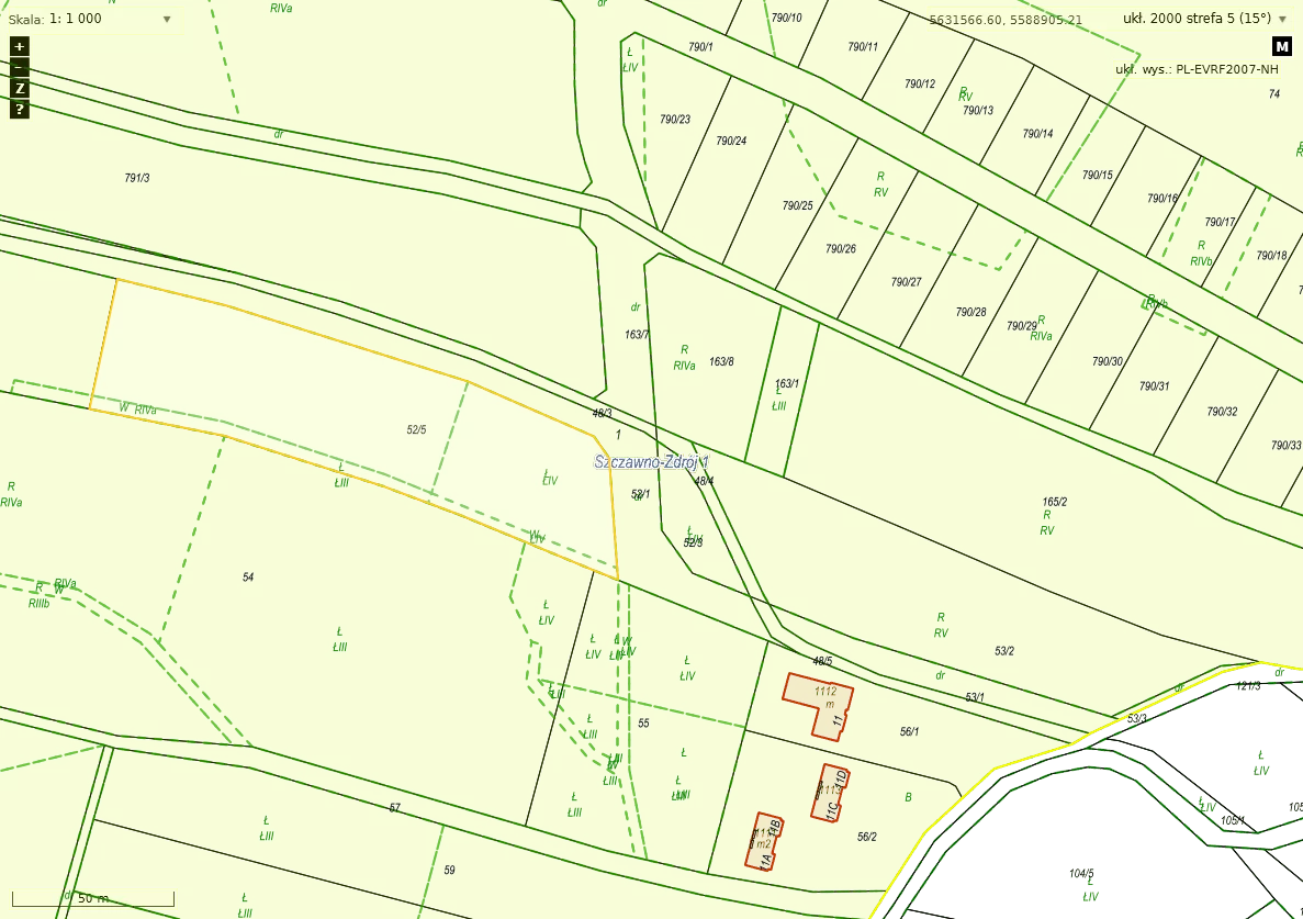 Działka 6 991,00 m², oferta nr , TTT-00000564, Szczawno-Zdrój-idx