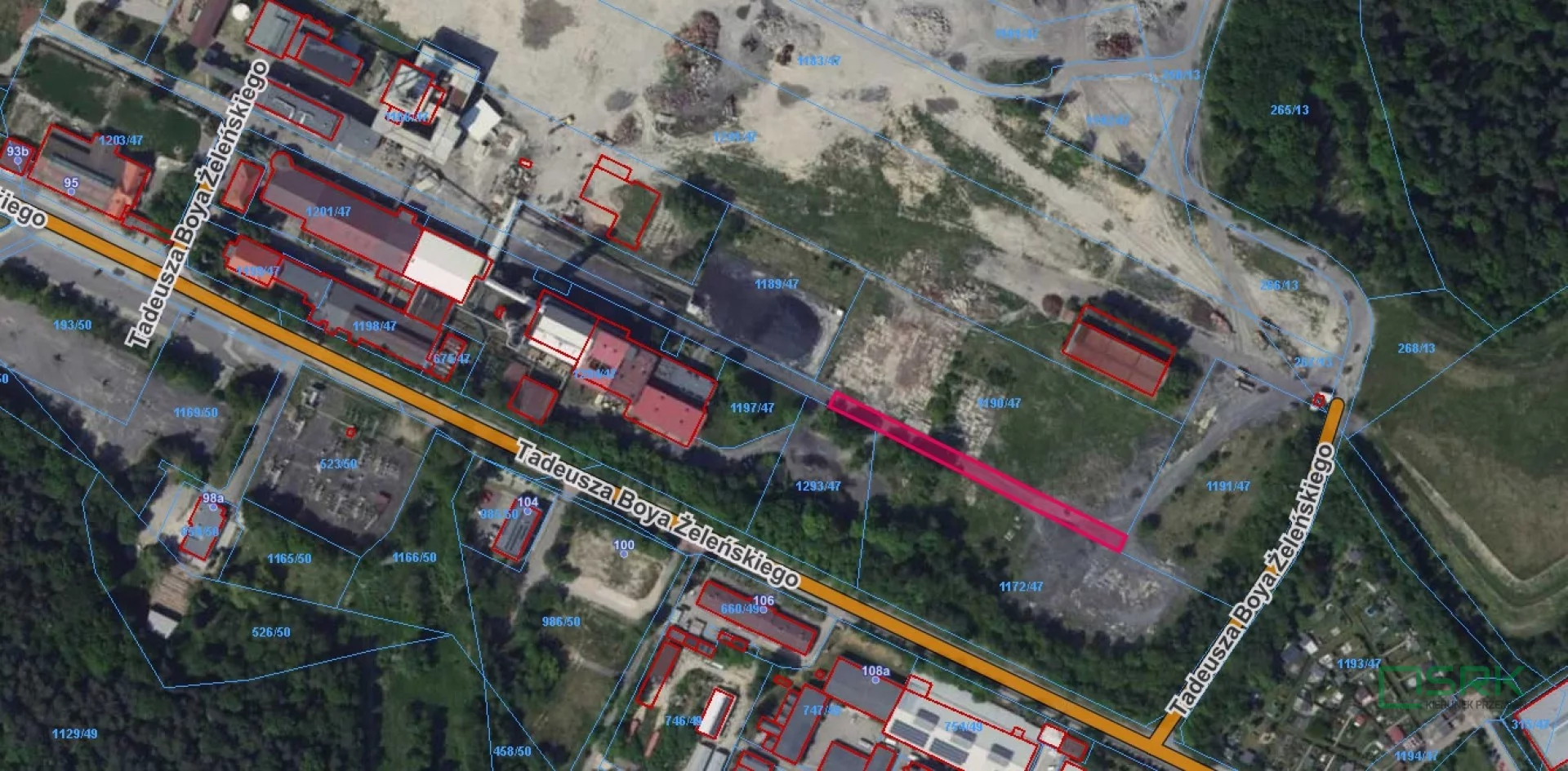 Działka 1 083,00 m², oferta nr , 230-63/2025, Katowice, T. Boya Żeleńskiego