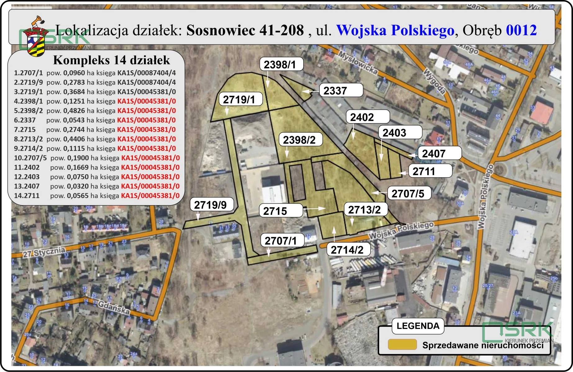 Apartamenty 230-120/2024 Sosnowiec Wojska Polskiego