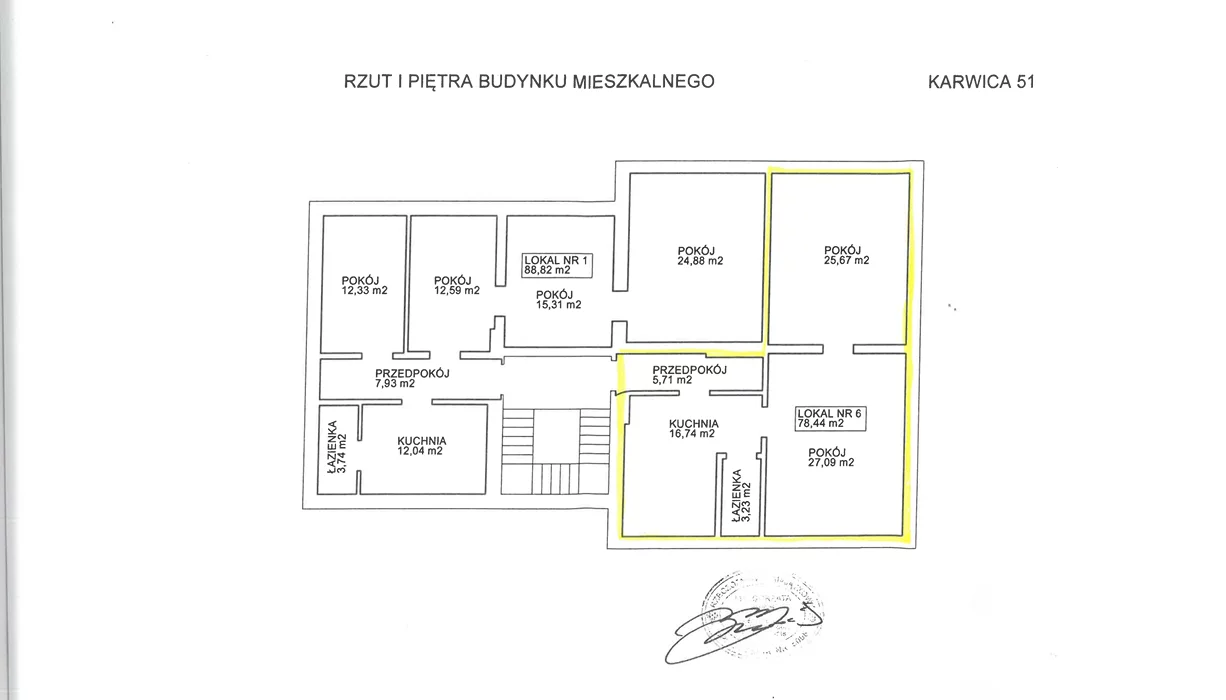 2 pokoje, mieszkanie 78,44 m², piętro 1, oferta nr , TTT-000001013, Karwica