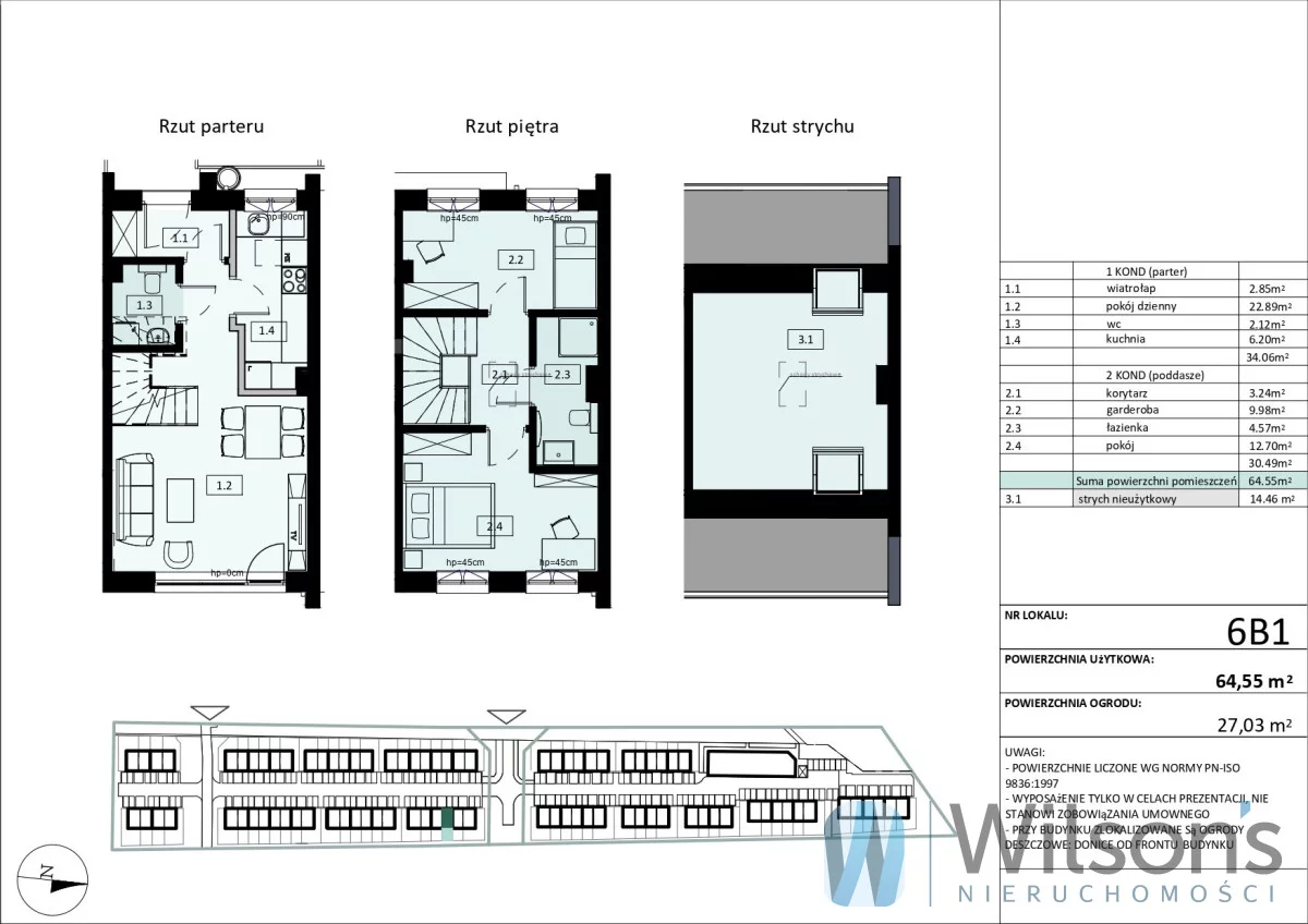 Dom 64,55 m², oferta nr , WIL297627, Pruszcz Gdański, Nszz Solidarność
