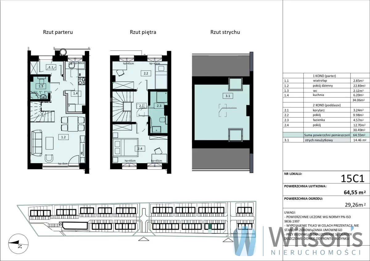 Dom 64,55 m², oferta nr , WIL499057, Pruszcz Gdański, Nszz Solidarność