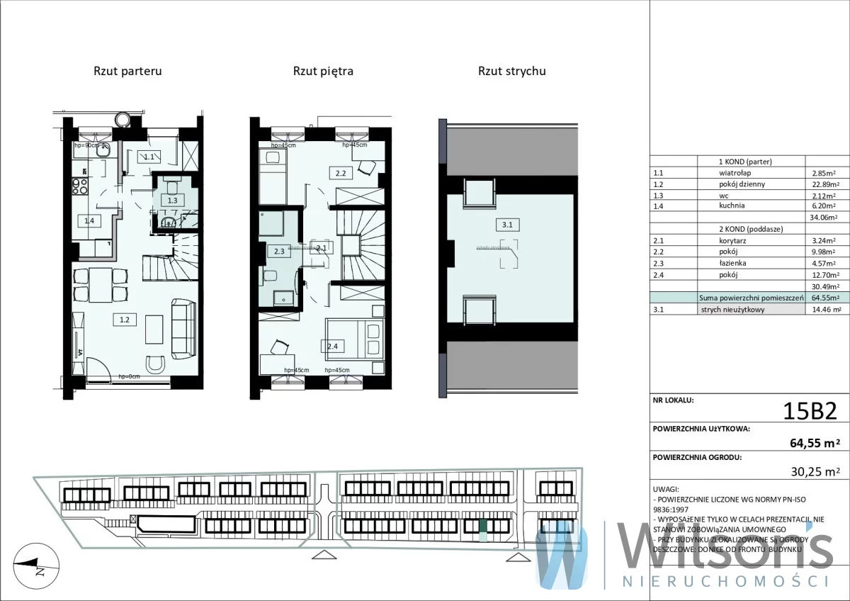 Dom 64,55 m², oferta nr , WIL504093, Pruszcz Gdański, Nszz Solidarność