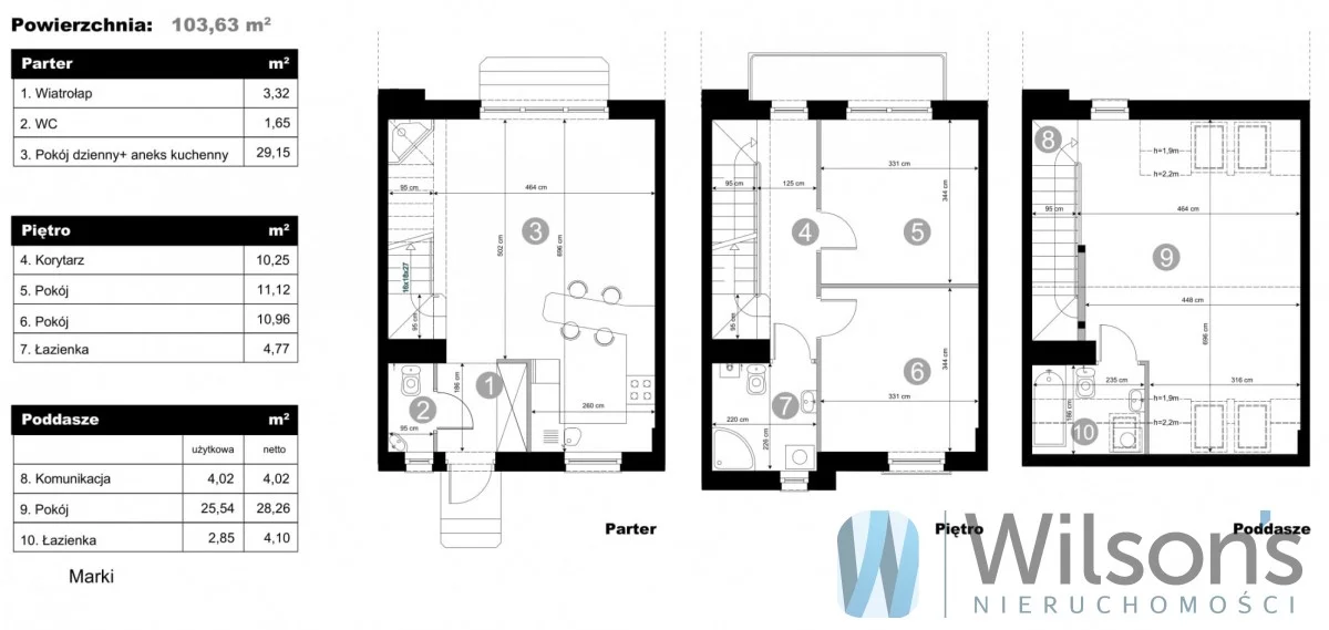 Dom 107,60 m², oferta nr , WIL506005, Marki, Lwowska