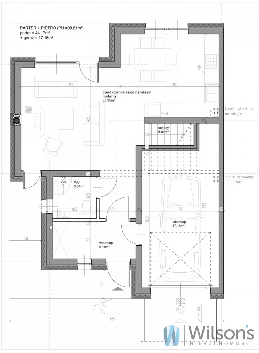 Dom 121,82 m², oferta nr , WIL991478, Ciemne, Piękna