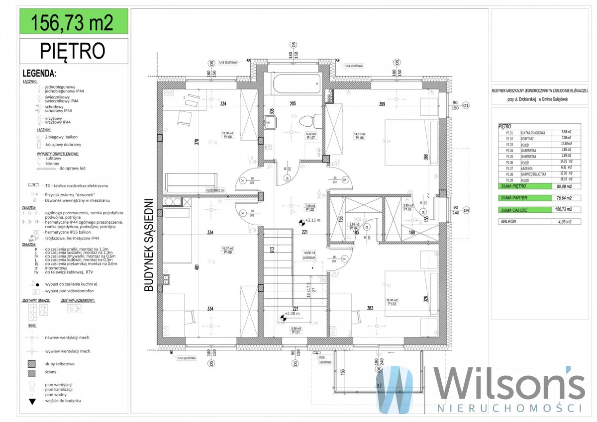 Dom i rezydencja 156,00 m², oferta nr , WIL384708, Sulejówek, Drobiarska