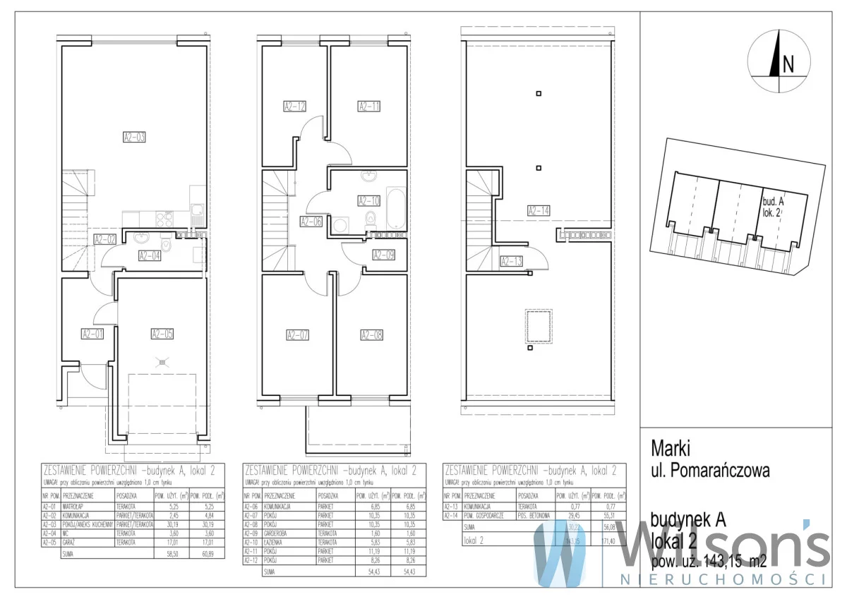 Dom 171,40 m², oferta nr , WIL287972, Marki, Pomarańczowa