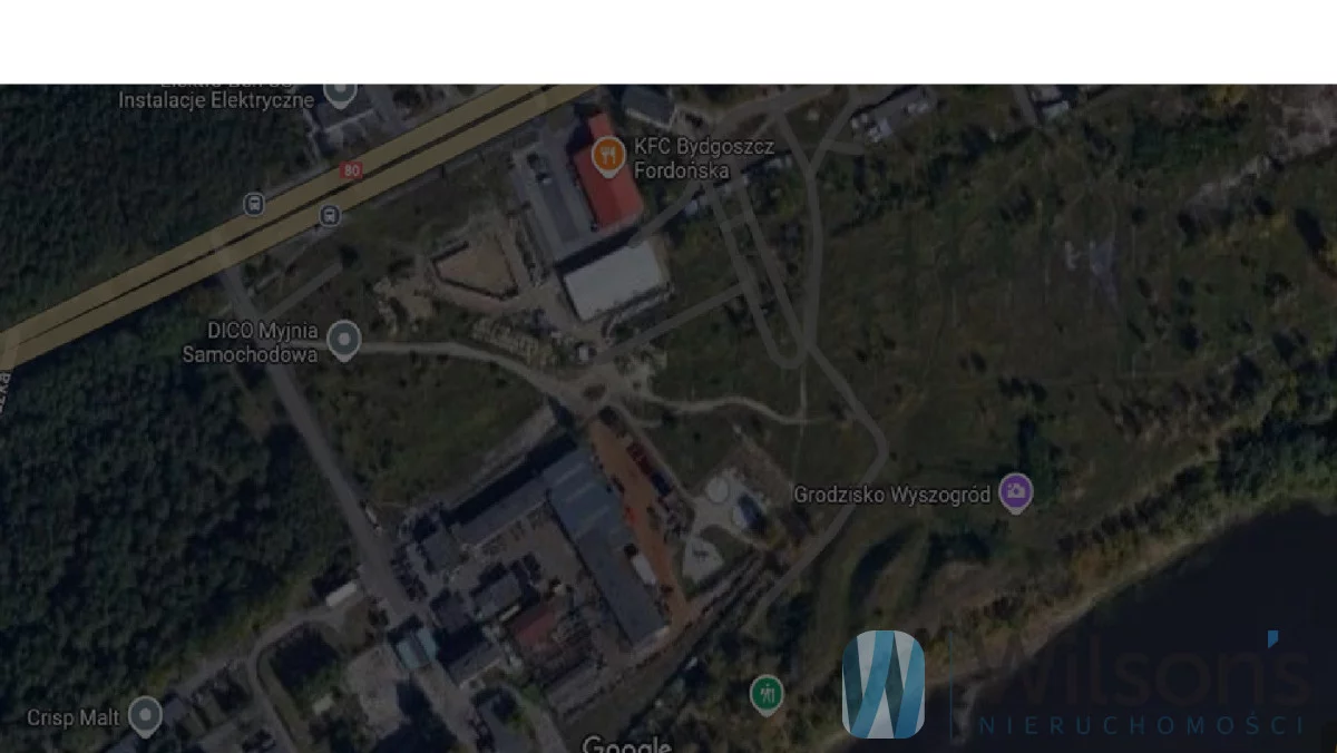 Działka 3 689,00 m², oferta nr , WIL916623, Bydgoszcz, Fordon, Fordońska