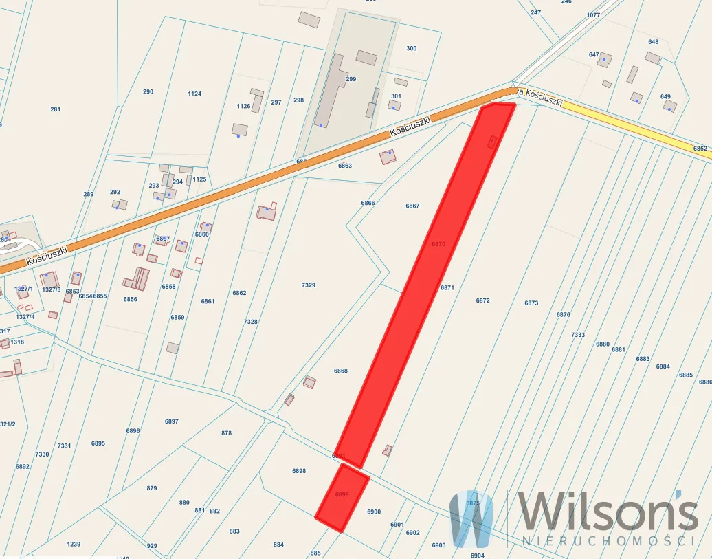 Działka 16 790,00 m², oferta nr , WIL232559, Nowa Brzeźnica, Kościuszki