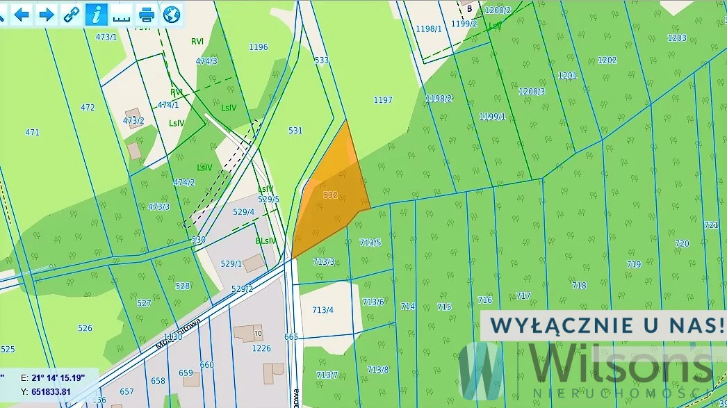 Działka 1 600,00 m², Ludwinów, Sprzedaż