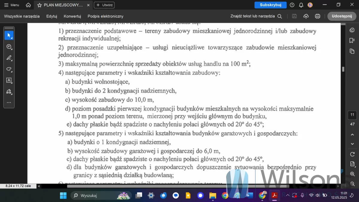 Działka 900,00 m², oferta nr , WIL123187, Kania Nowa, Popowska