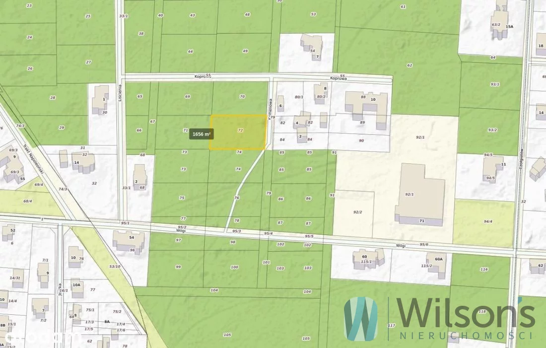 Działka 1 656,00 m², oferta nr , WIL129575, Warszawa