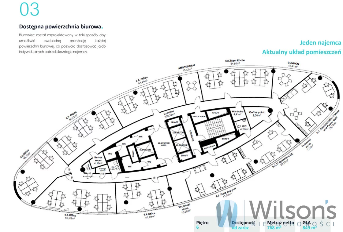 Biuro 384,00 m², oferta nr , WIL839746, Warszawa, Mokotów, Mokotów, Aleja Niepodległości