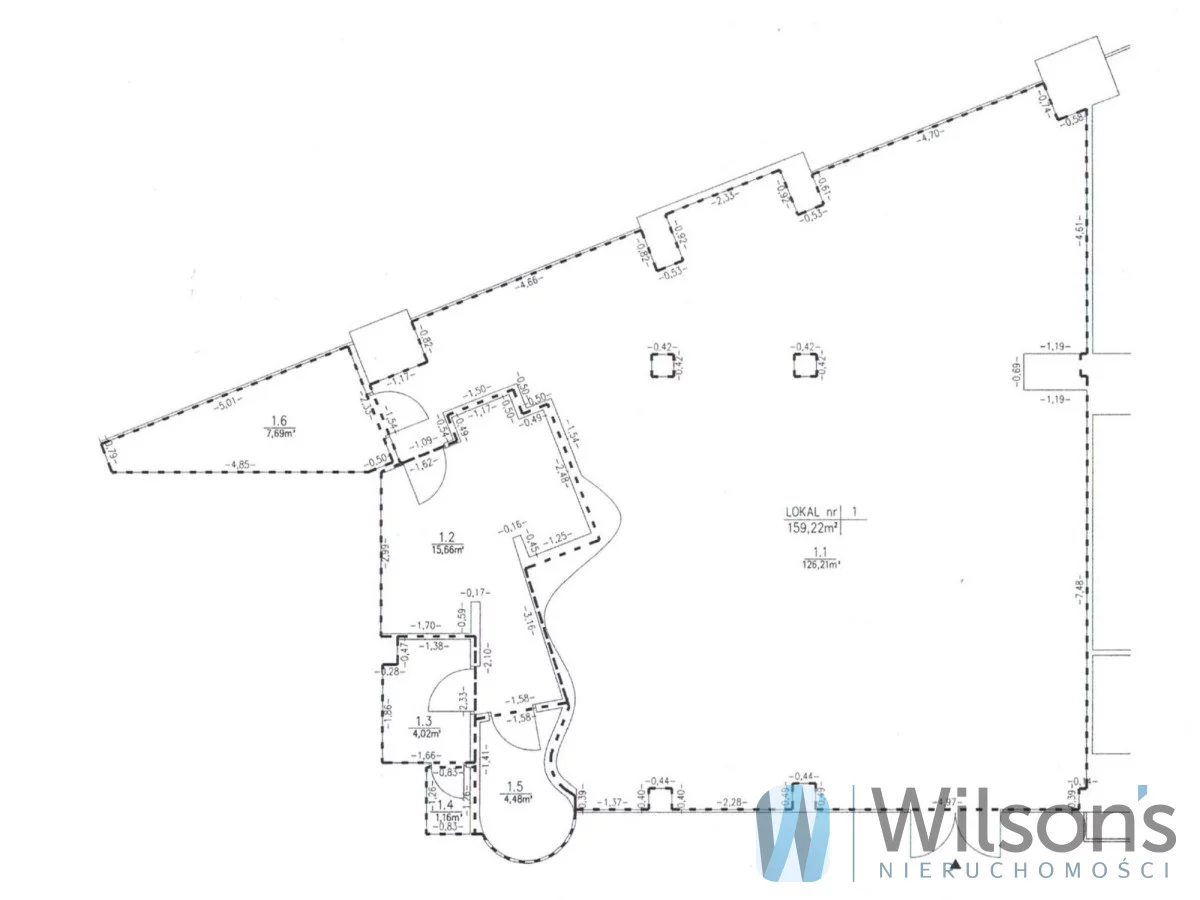 Lokal użytkowy 160,00 m², oferta nr , WIL871636, Warszawa, Mokotów, Mokotów, Aleja Wincentego Witosa