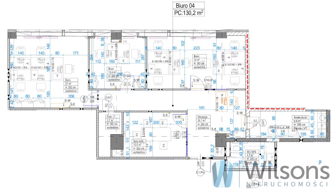 Biuro 148,42 m², oferta nr , WIL644411, Warszawa, Mokotów, Mokotów, Jana Iii Sobieskiego