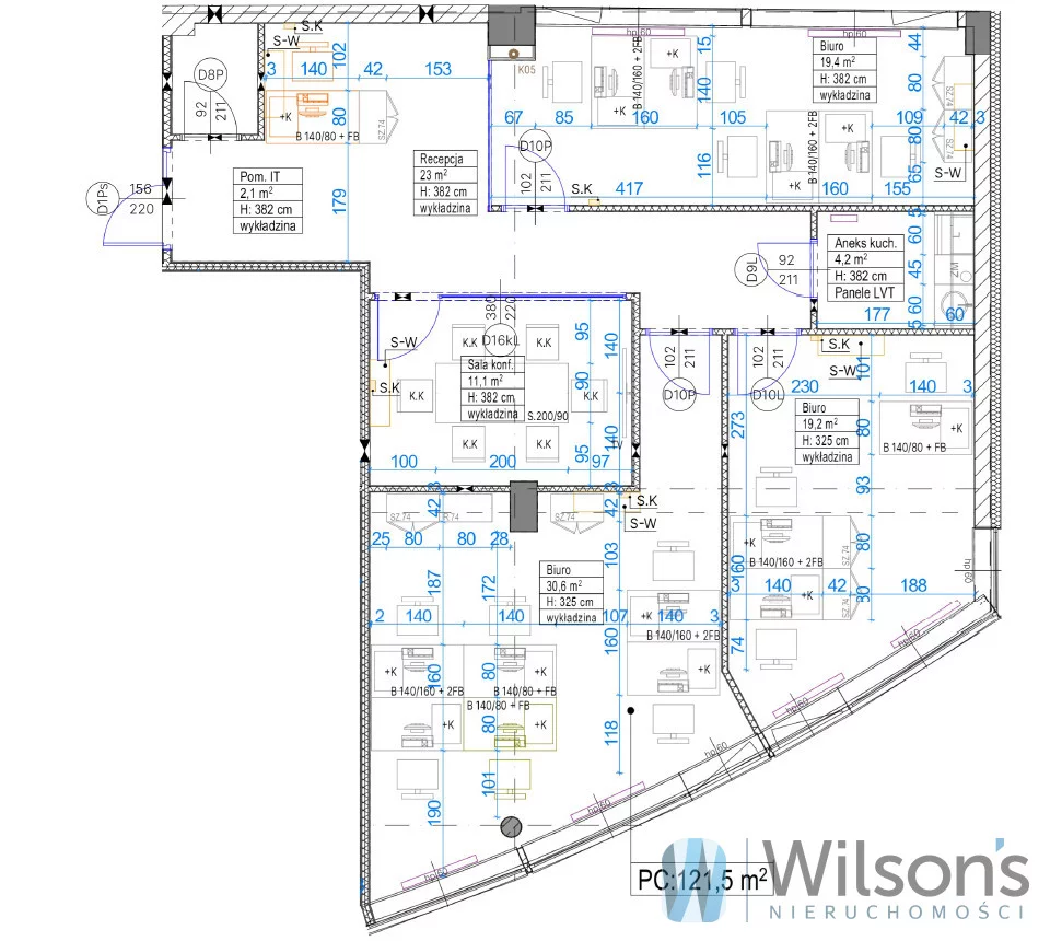 Biuro 138,51 m², oferta nr , WIL471299, Warszawa, Mokotów, Mokotów, Jana Iii Sobieskiego