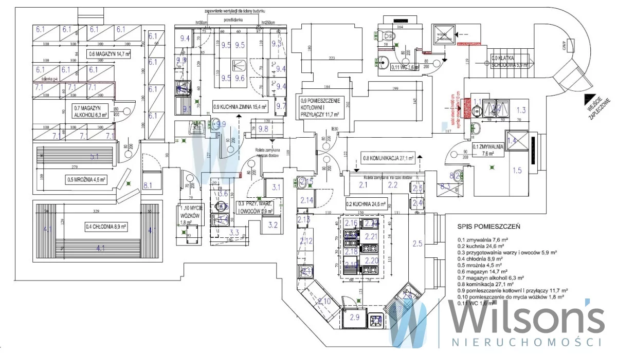 Lokal gastronomiczny 466,00 m², oferta nr , WIL403239, Warszawa, Mokotów, Mokotów, Jurija Gagarina-idx