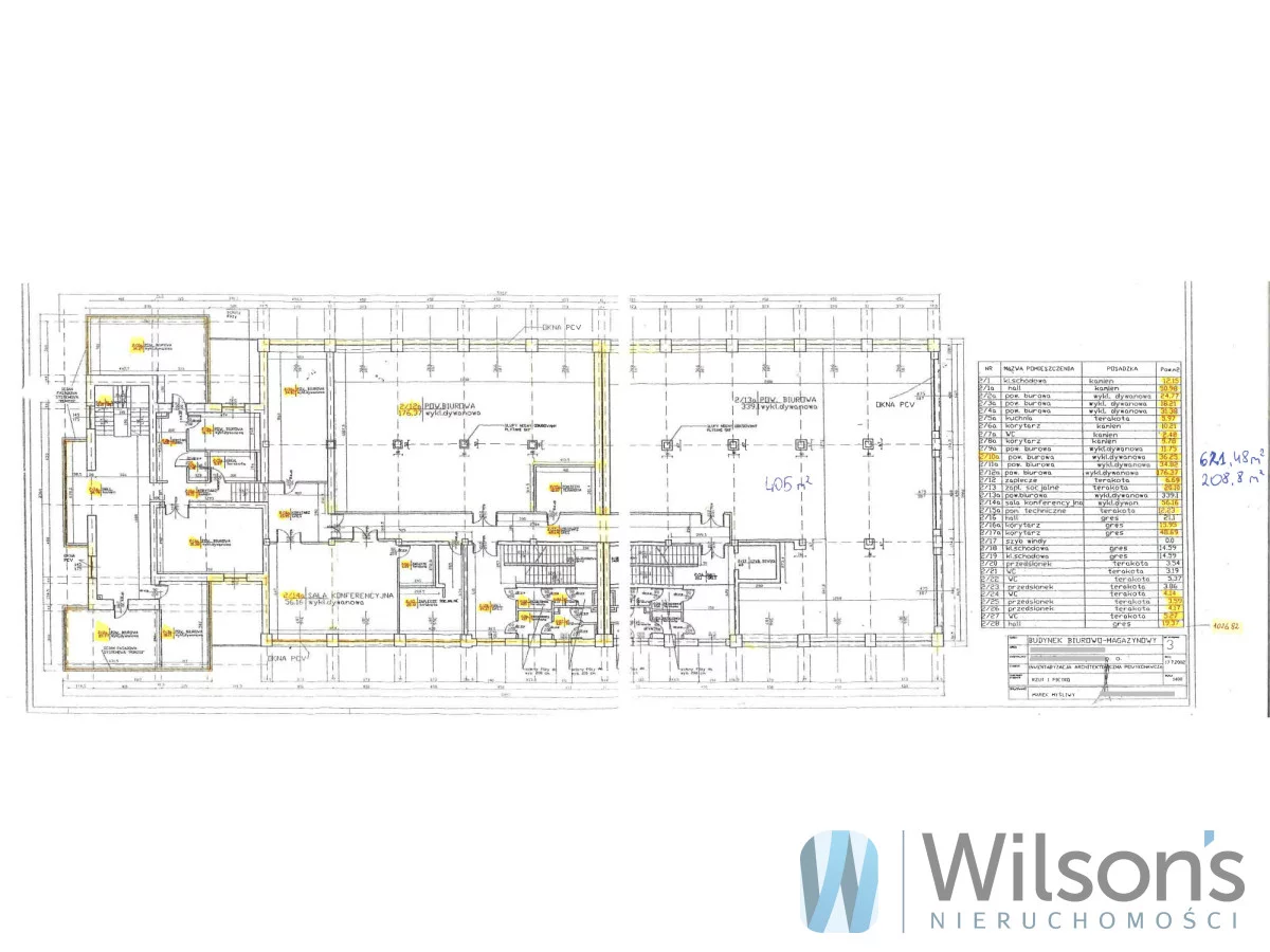 Biuro 830,00 m², oferta nr , WIL169288, Warszawa, Praga Południe, Praga Południe, Ludwika Michała Paca