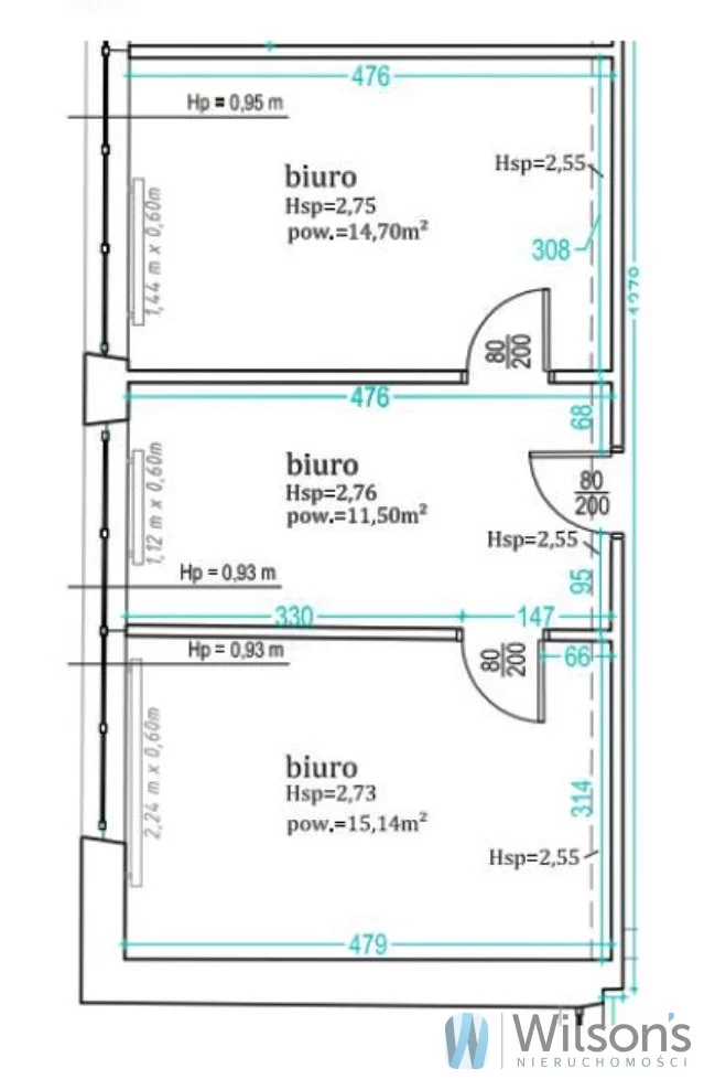 Biuro 41,34 m², oferta nr , WIL952155, Warszawa, Wola, Wola, Pańska