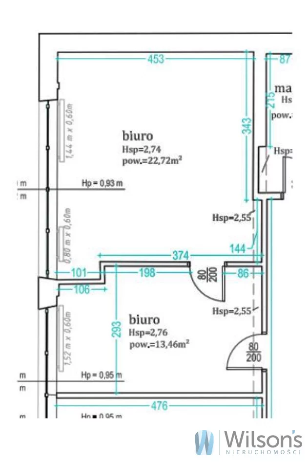 Lokal użytkowy 36,18 m², oferta nr , WIL909613, Warszawa, Wola, Wola, Pańska