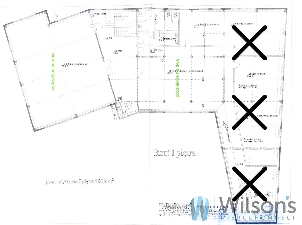 Lokal użytkowy 1 100,00 m², oferta nr , WIL848692, Piaseczno