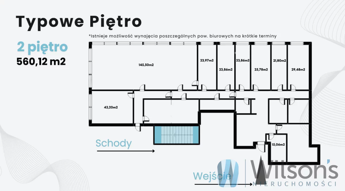 Biuro 598,53 m², oferta nr , WIL228965, Warszawa, Postępu