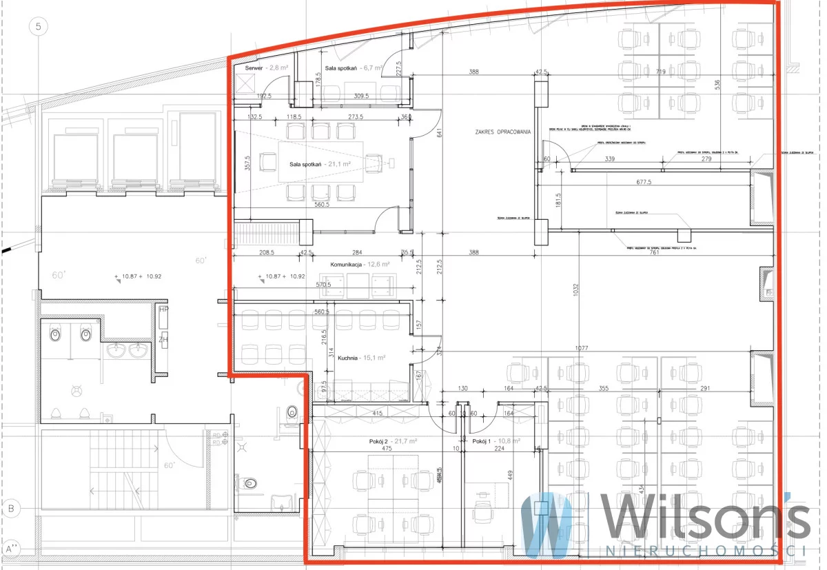 Biuro 292,38 m², oferta nr , WIL964649, Warszawa, Mokotów, Mokotów