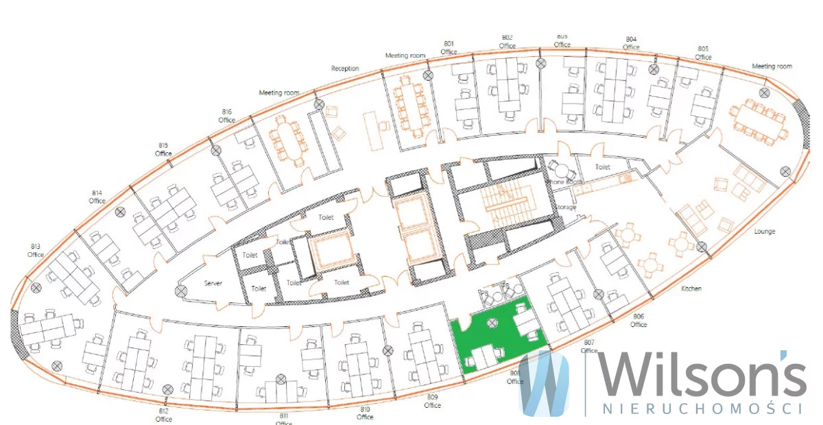 Biuro 80,00 m², oferta nr , WIL825814, Warszawa, Mokotów, Mokotów