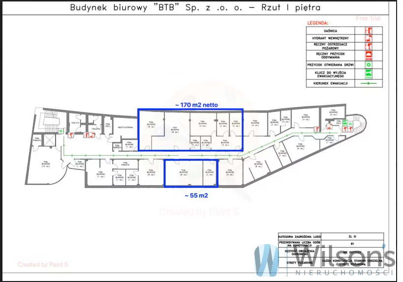 Biuro 55,00 m², Warszawa, Mokotów, Wincentego Rzymowskiego, Wynajem