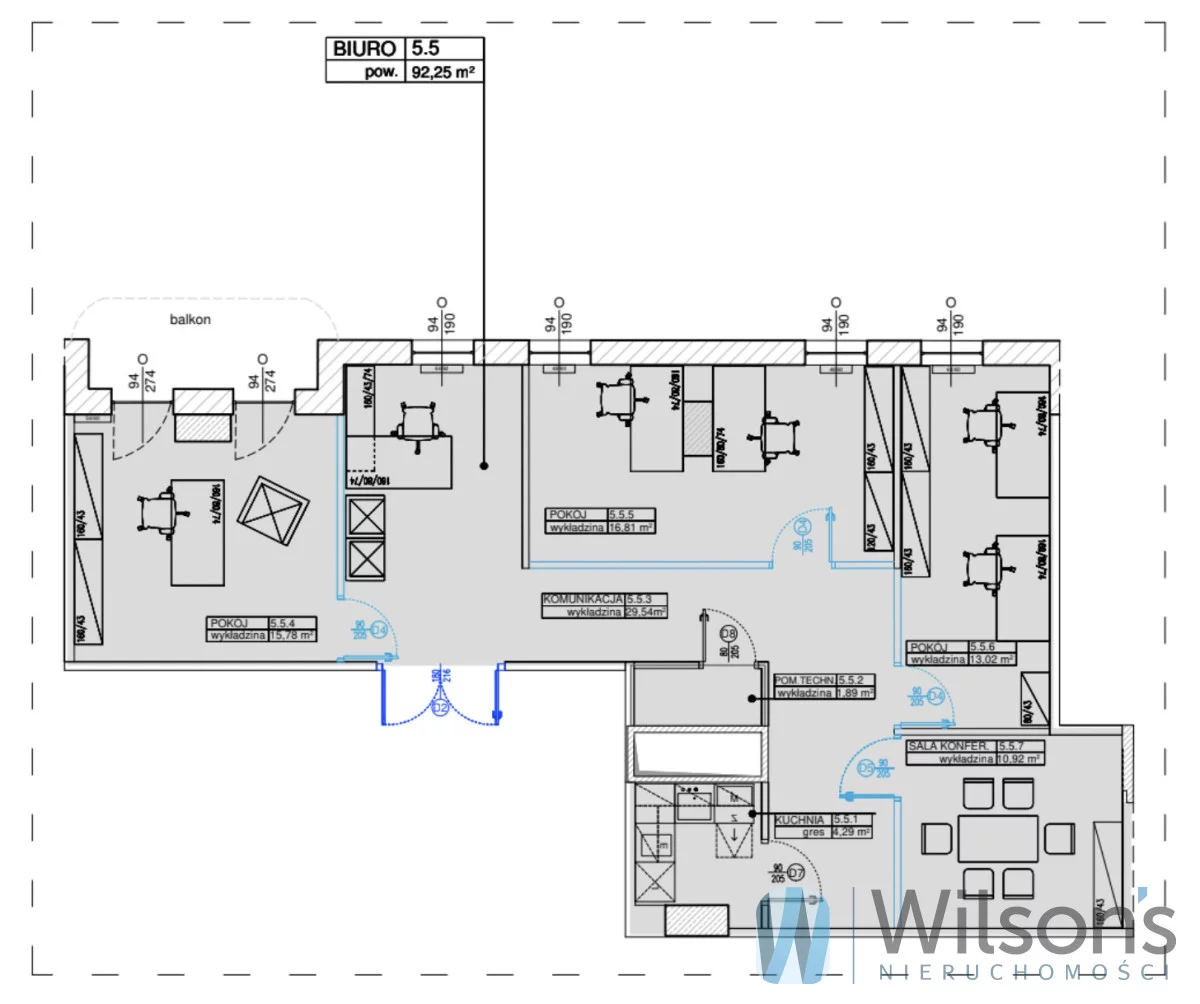 Biuro 92,25 m², oferta nr , WIL528449, Warszawa, Wola, Wola, Żelazna