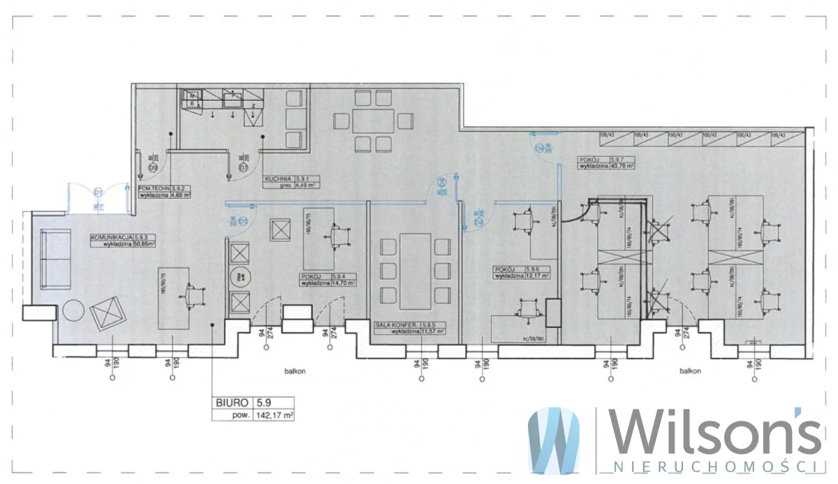 Biuro 142,17 m², oferta nr , WIL694514, Warszawa, Wola, Wola, Żelazna