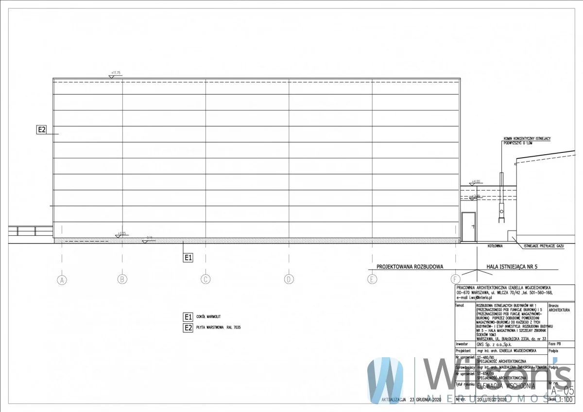 Magazyn 516,00 m², oferta nr , WIL675040, Warszawa, Białołęka, Białołęka