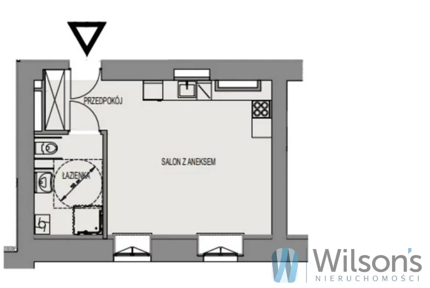 1 pokój, mieszkanie 33,20 m², parter, oferta nr , WIL400234, Wrocław, Przedmieście Oławskie