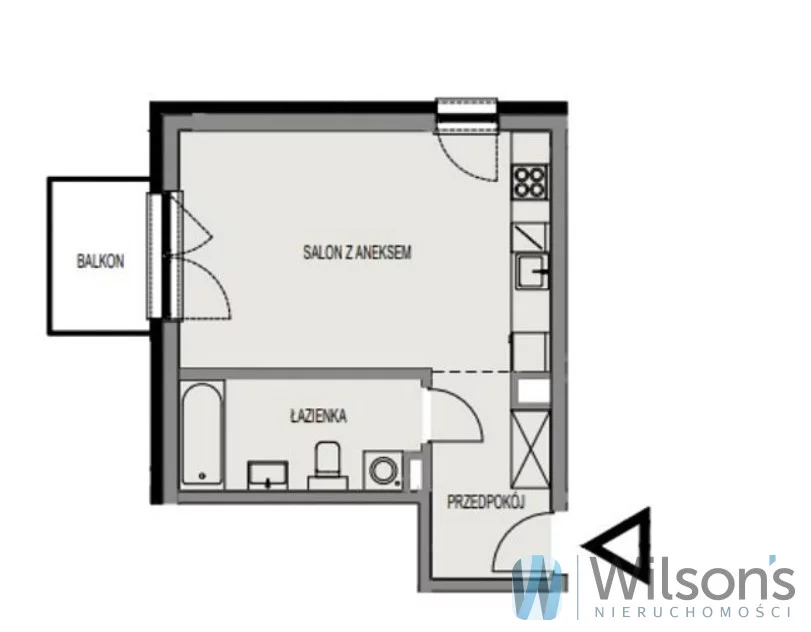 1 pokój, mieszkanie 32,91 m², piętro 4, oferta nr , WIL555299002, Wrocław, Przedmieście Oławskie