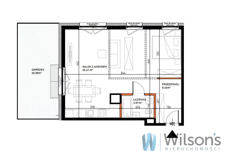 1 pokój, mieszkanie 52,84 m², parter, oferta nr , WIL555290590, Wrocław, Stare Miasto