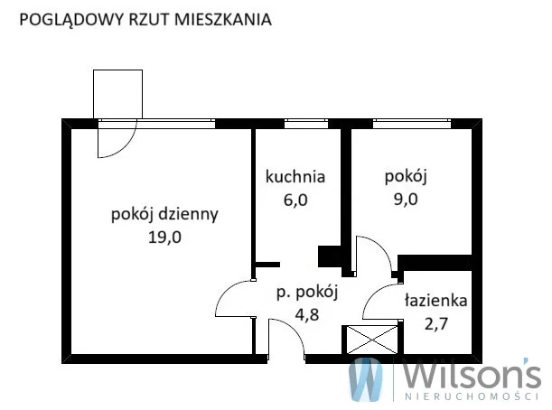 2 pokoje, mieszkanie 41,50 m², piętro 6, oferta nr , WIL885407, Warszawa, Bielany, Bielany, Aleja Władysława Reymonta