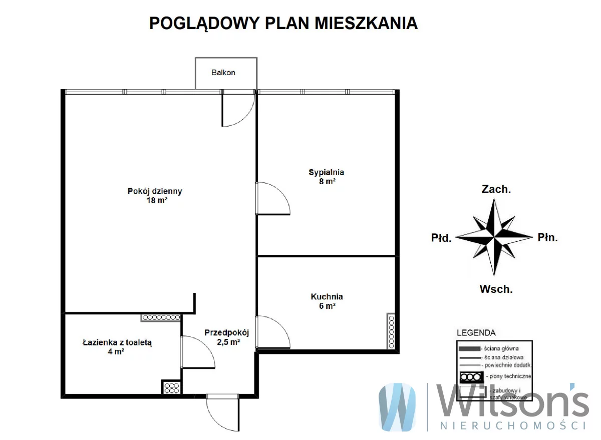 Mieszkanie na sprzedaż, 38,50 m², 2 pokoje, 10 piętro, oferta nr WIL344065